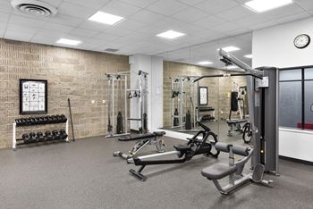Fitness center with updated equipment